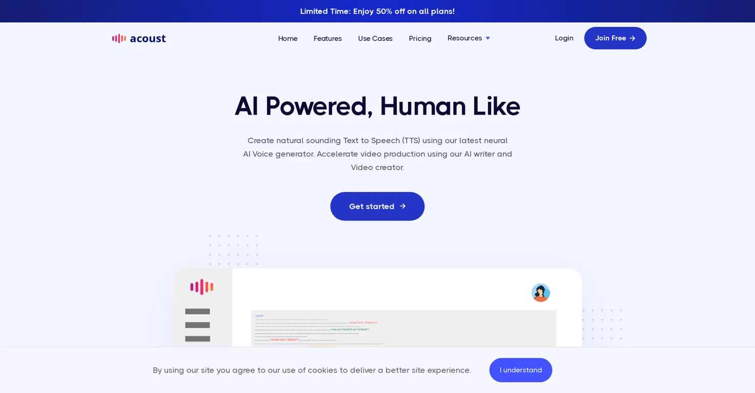Acoust AI Voice Generator