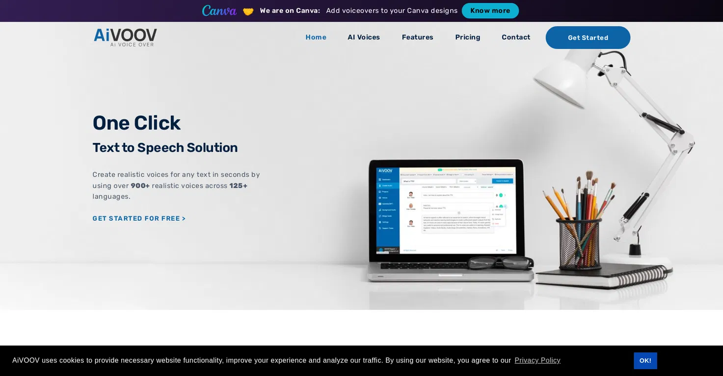Aivoov AI Voice Generator