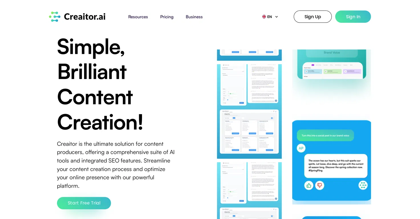 Creaitor AI Writing Tool