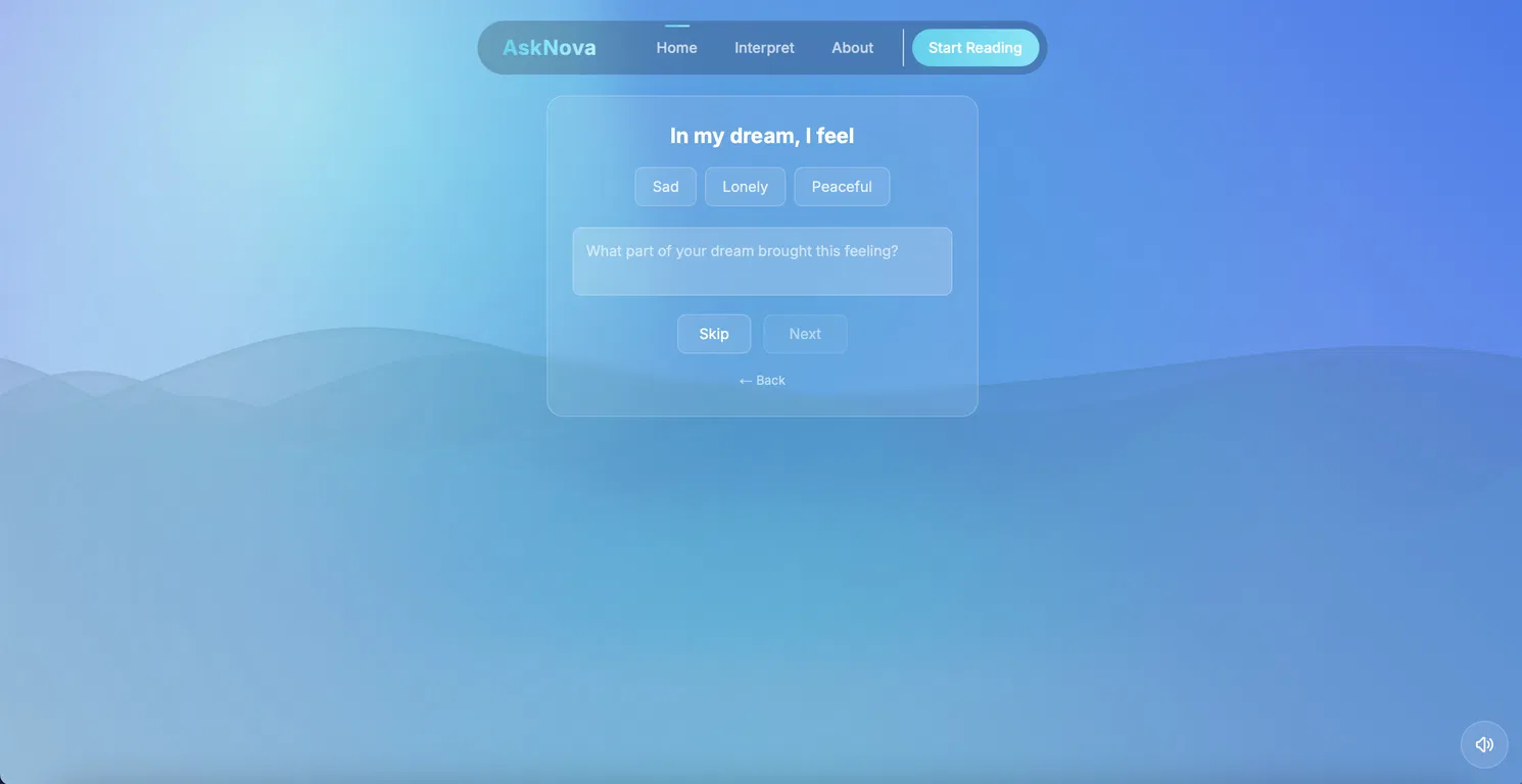 AskNova Dream Interpretation AI Tool
