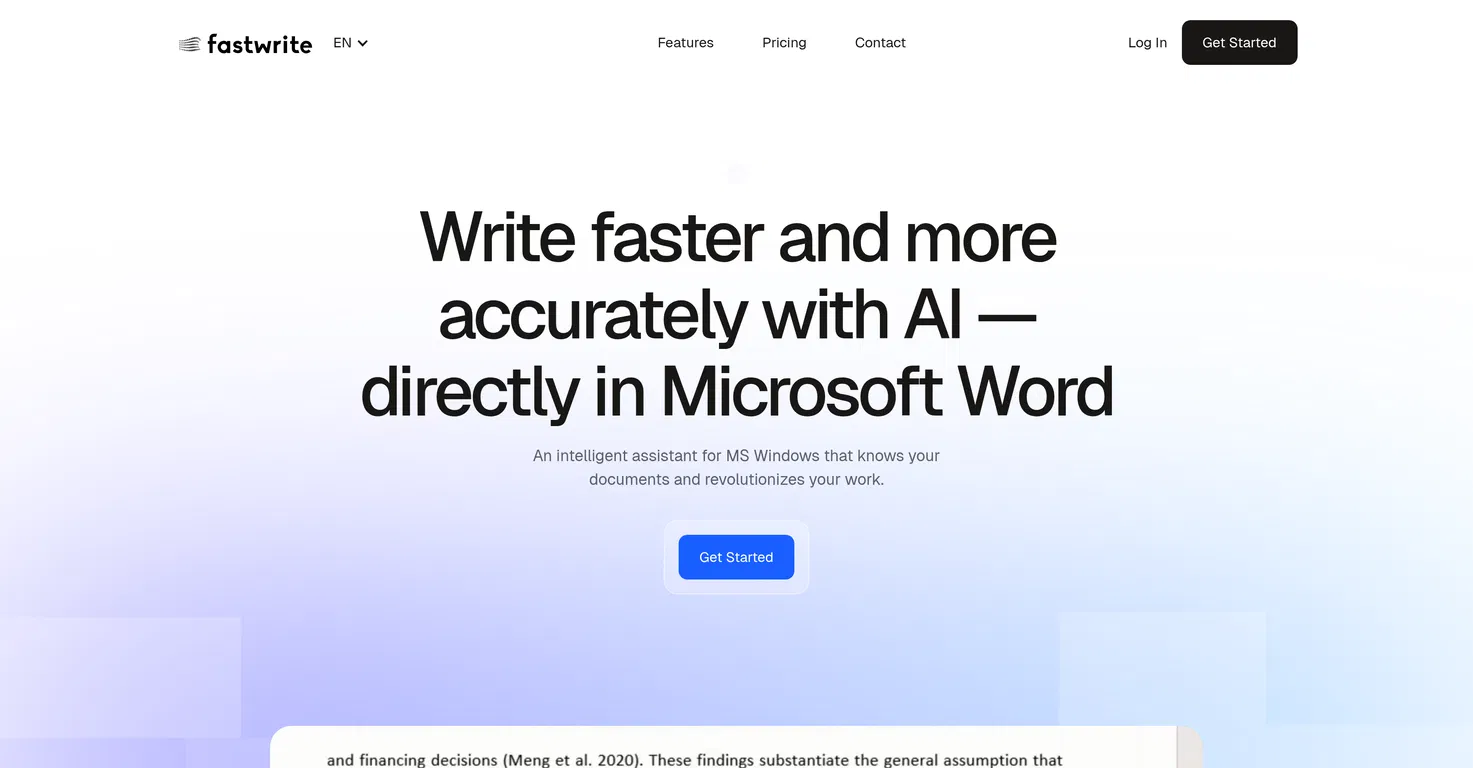 Fastwrite AI Writing Tool