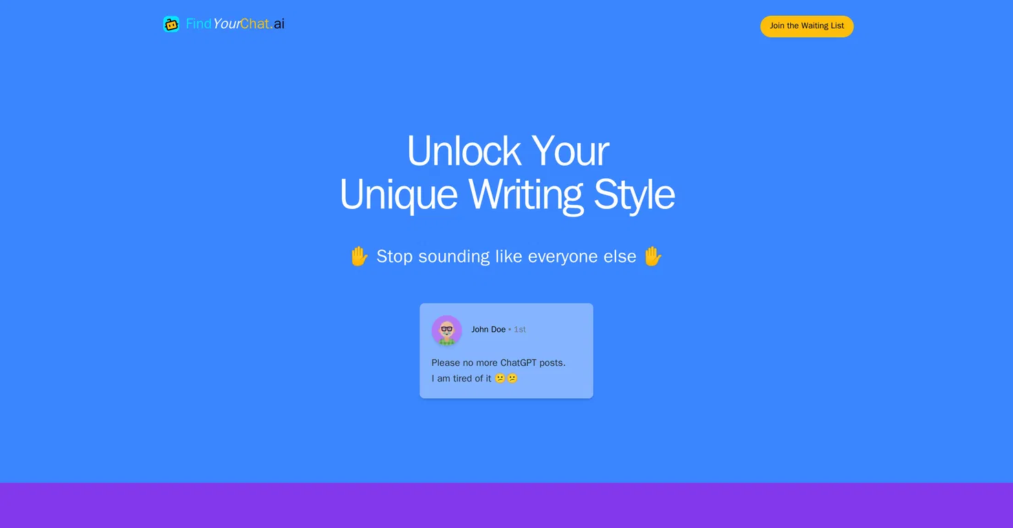 FindYourChat AI Tool