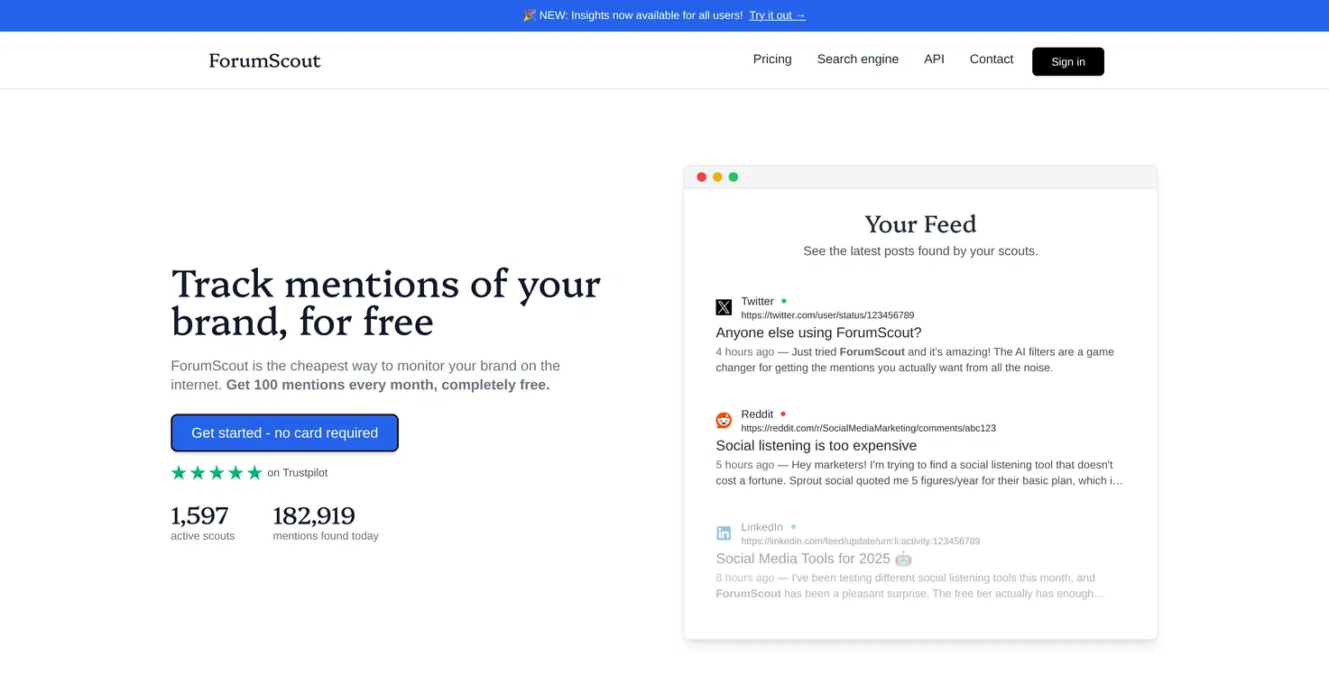 ForumScout Social Listening Tool