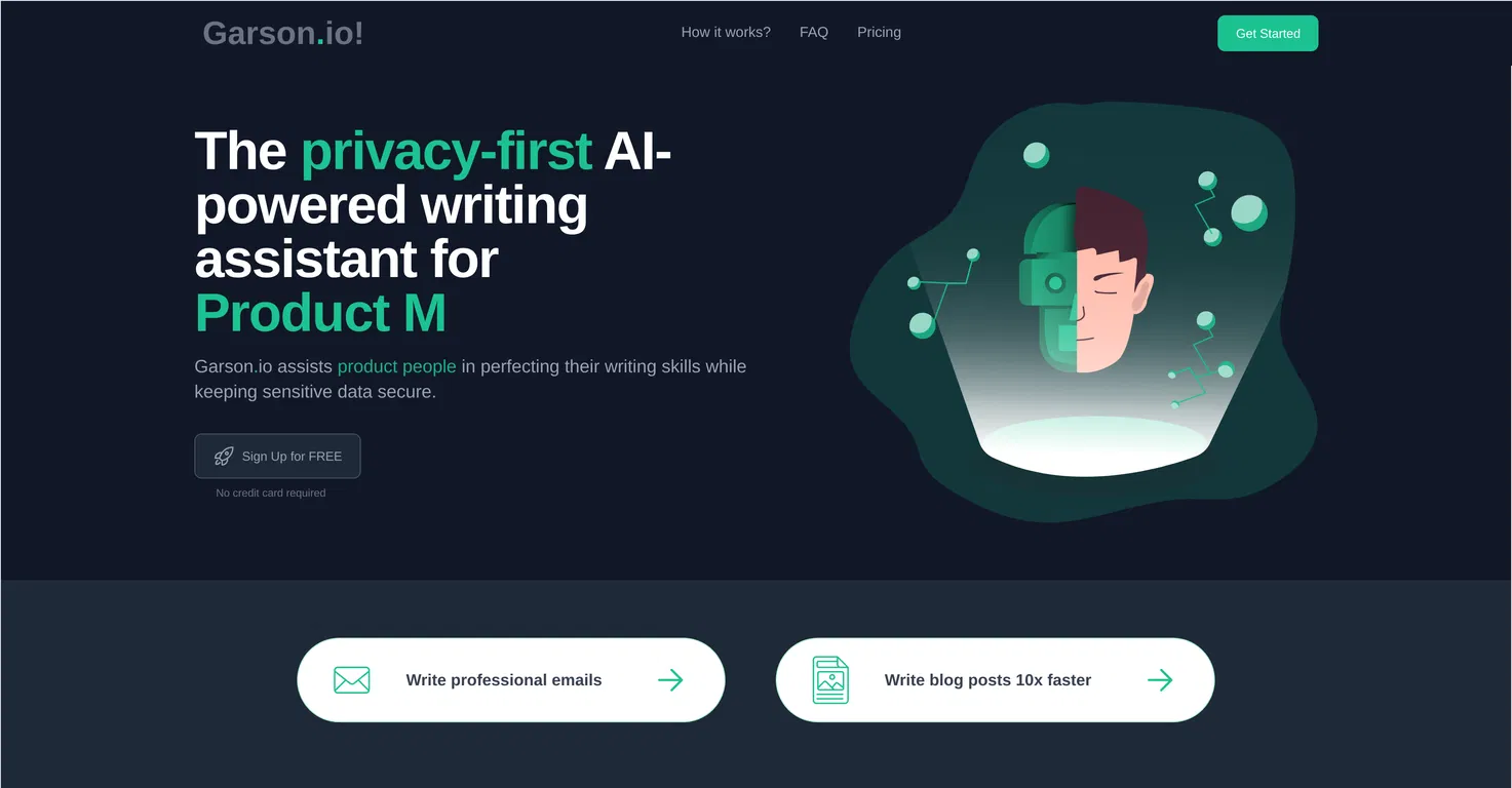 Garson.io Privacy‑First Writing Assistant