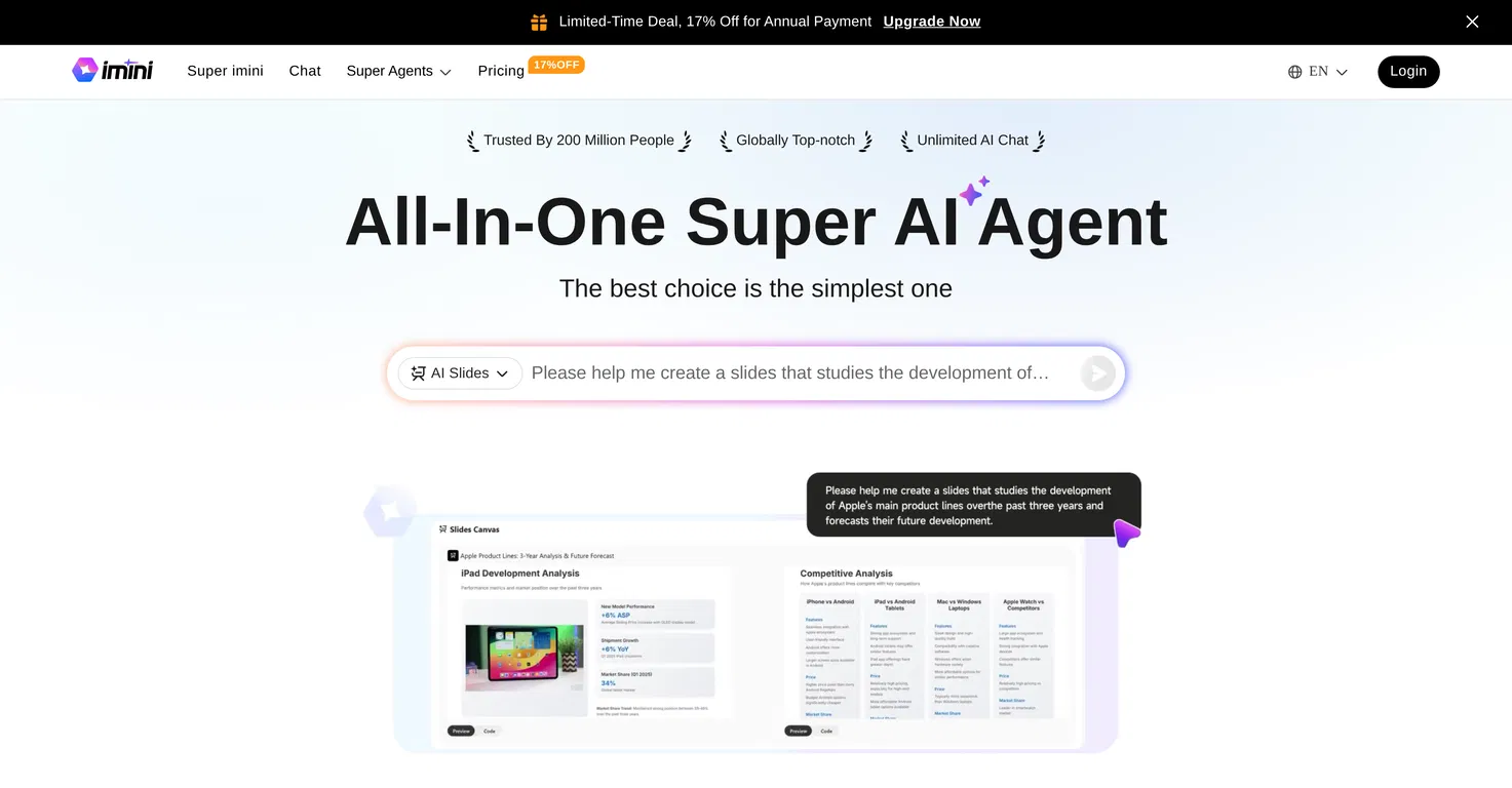 imini AI Virtual Companion Tool