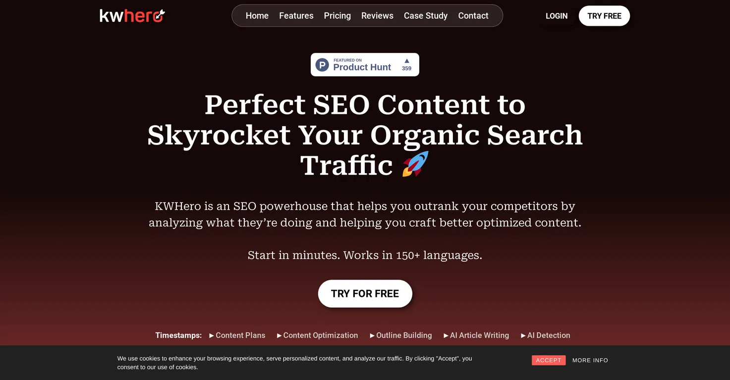 KWHero AI SEO Content Platform