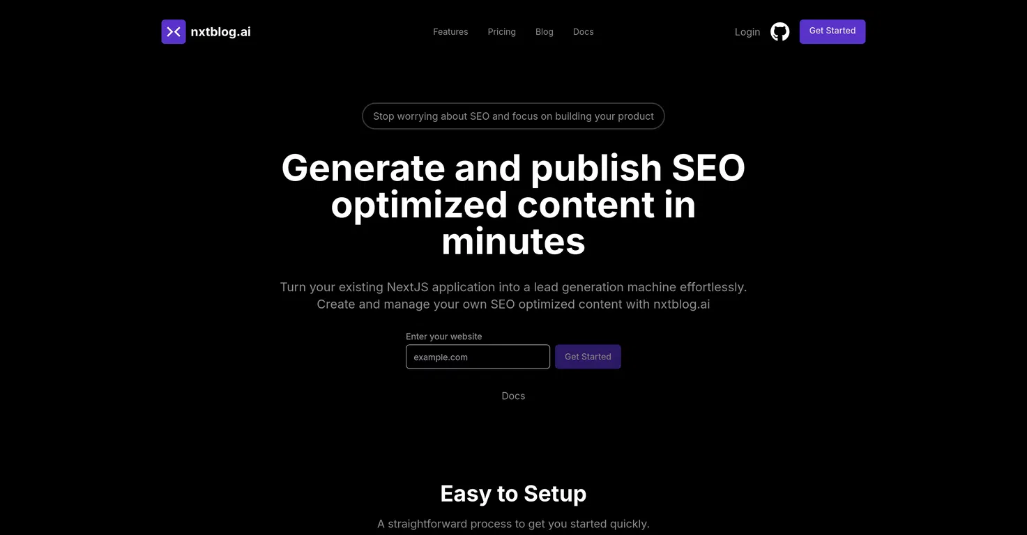 nxtblog.ai AI Blogging Platform for NextJS