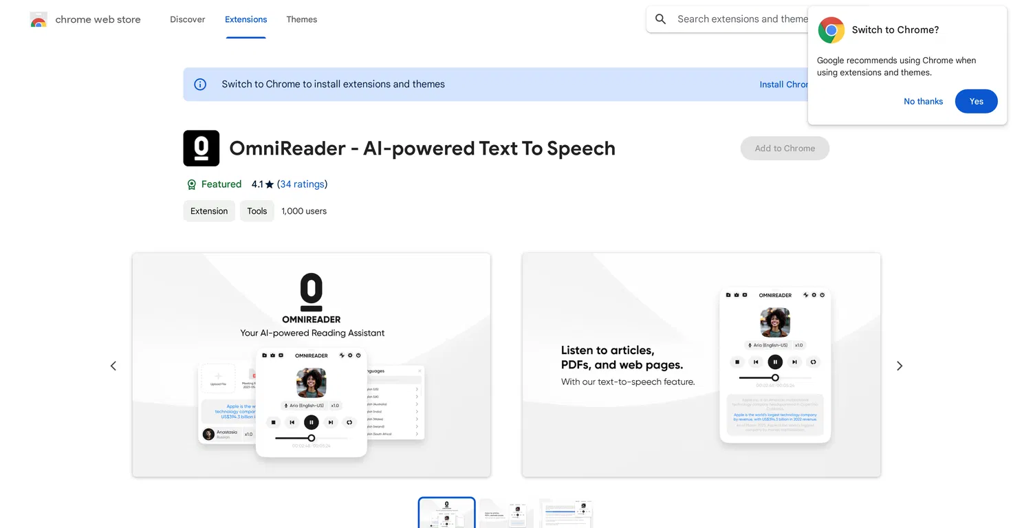 OmniReader Chrome Extension