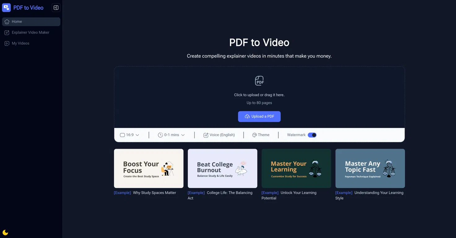 PDF to Video AI Tool