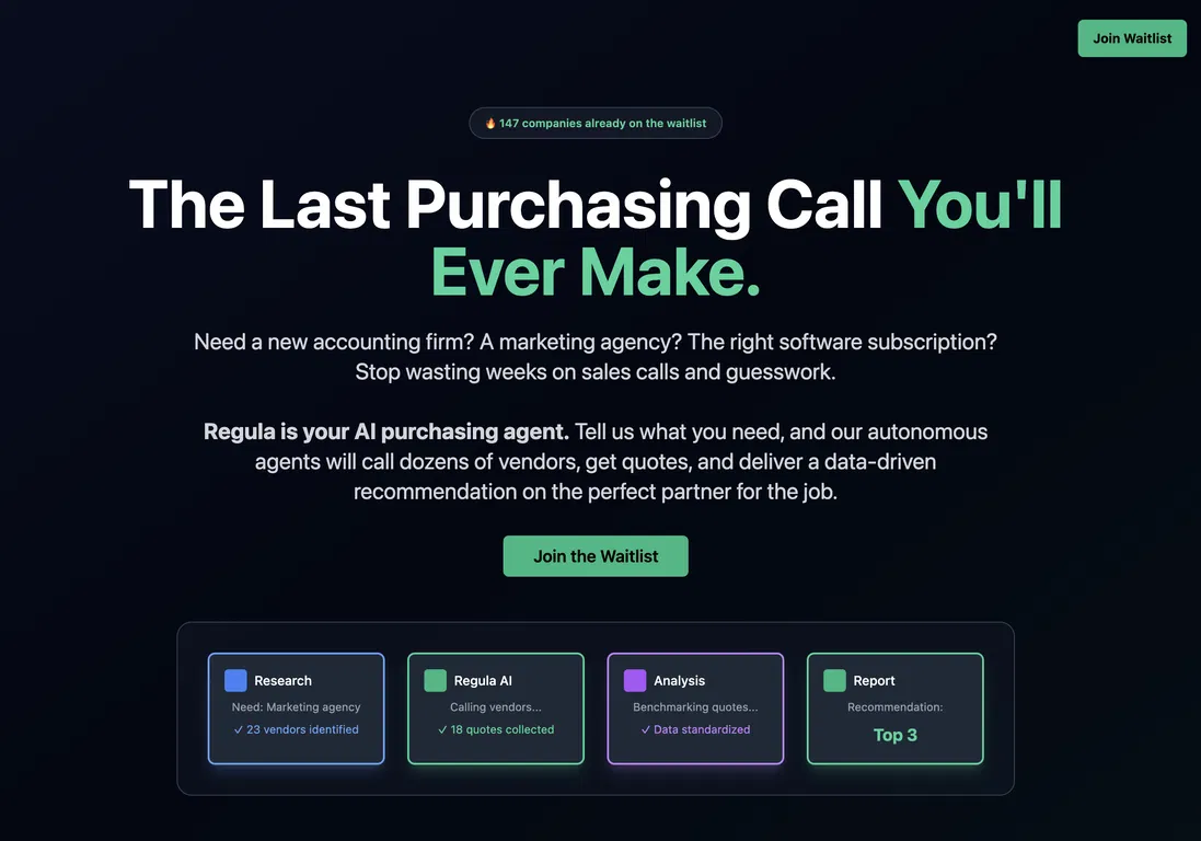 Regula AI Purchasing Agent Tool