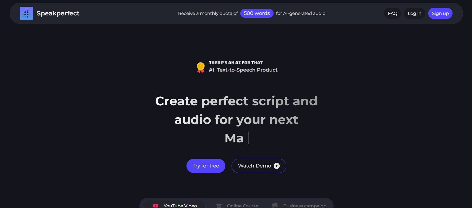 SpeakPerfect AI Speech Coach