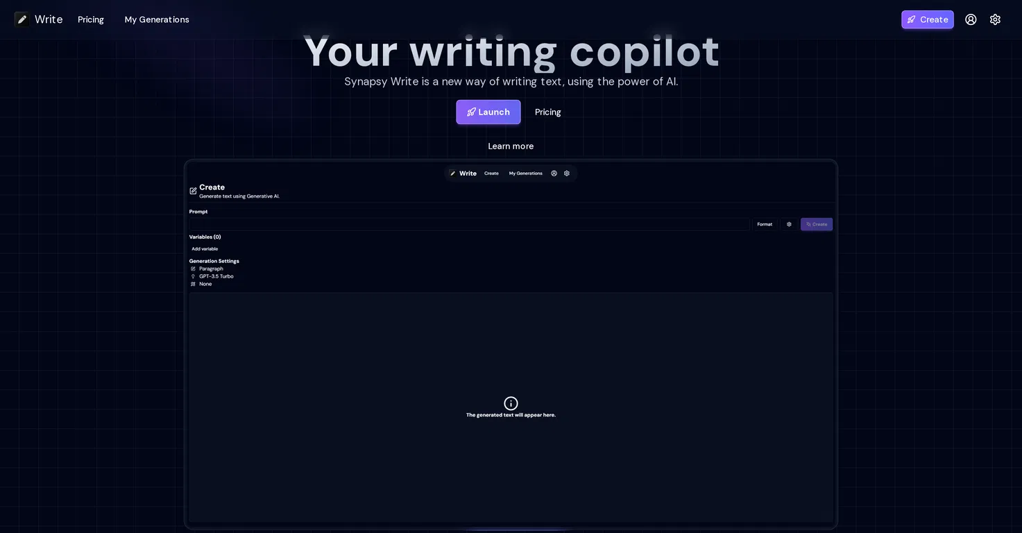 Synapsy Write AI Tool