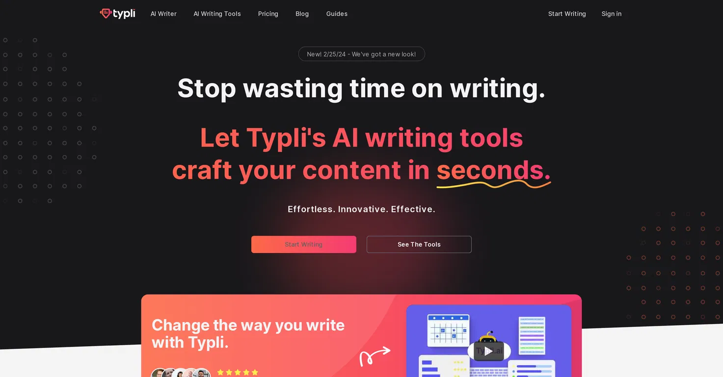 Typli.ai Writing and SEO Tool